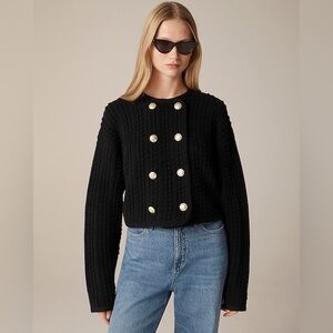 J.Crew Double-breasted sweater-jacket size L NWT